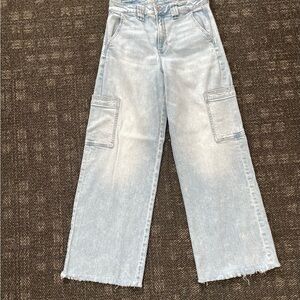 🔥AMERICAN EAGLE🔥Wide Leg Cargo Jeans, Size 4